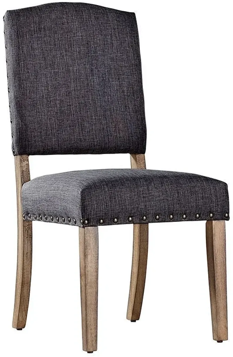 Richland Nailhead Charcoal Dining Chair