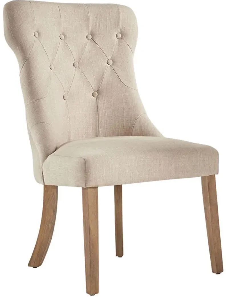 Richland Tufted Linen Beige Chair