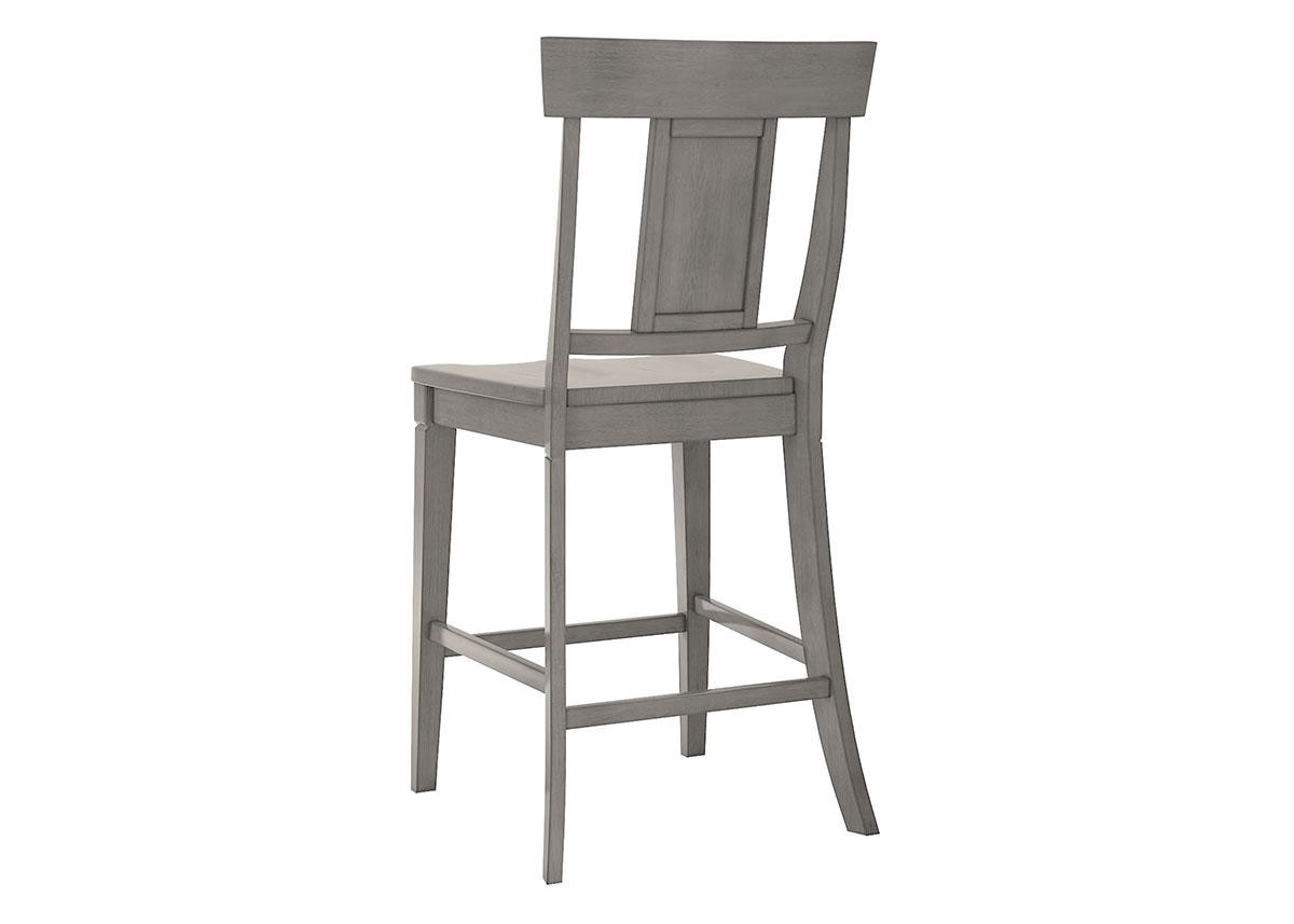 Lakewood Gray Panel Back Counter Chair