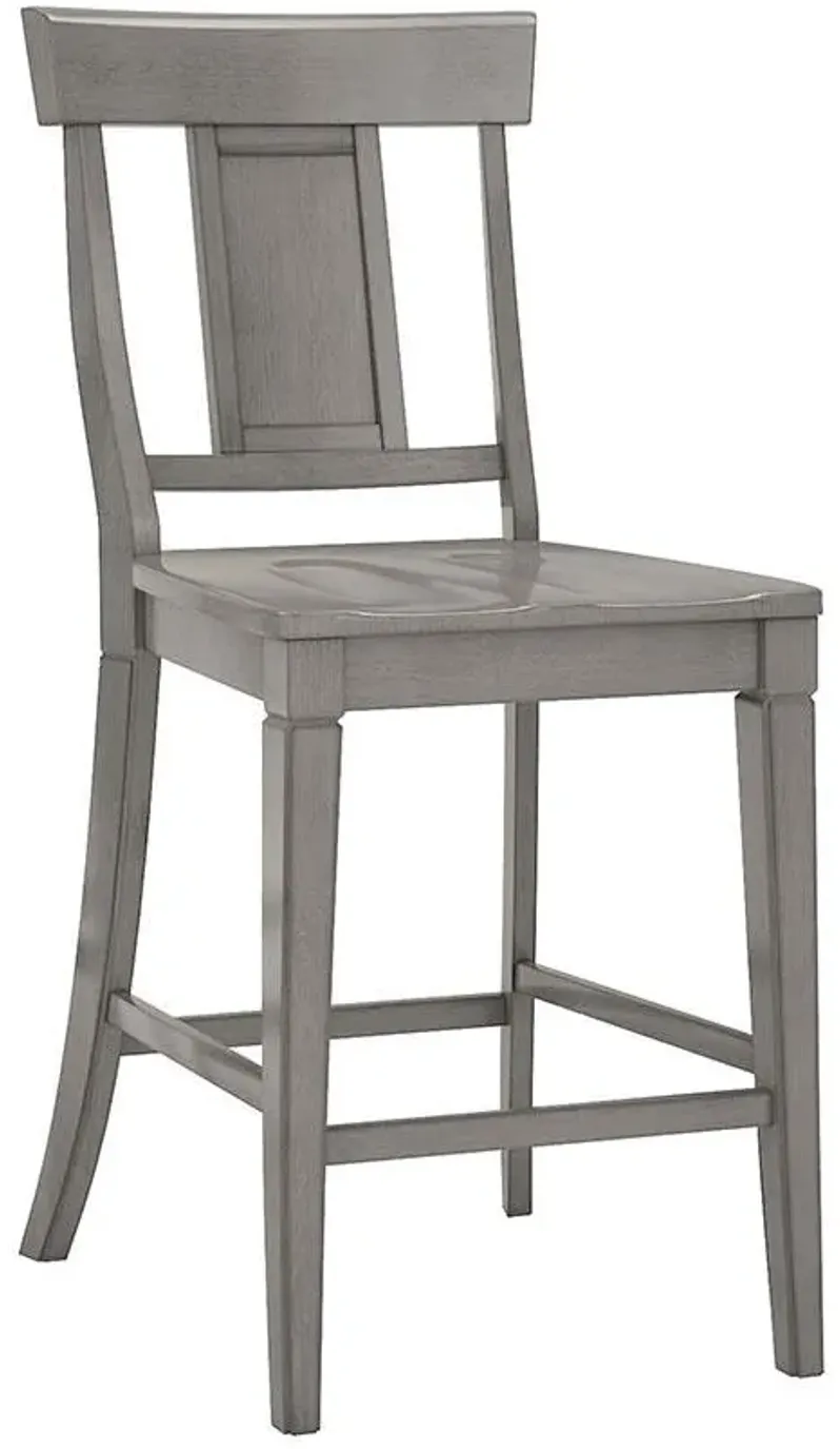 Lakewood Gray Panel Back Counter Chair