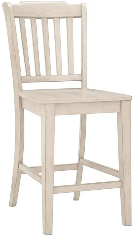 Lakewood White Spindle Back Counter Chair