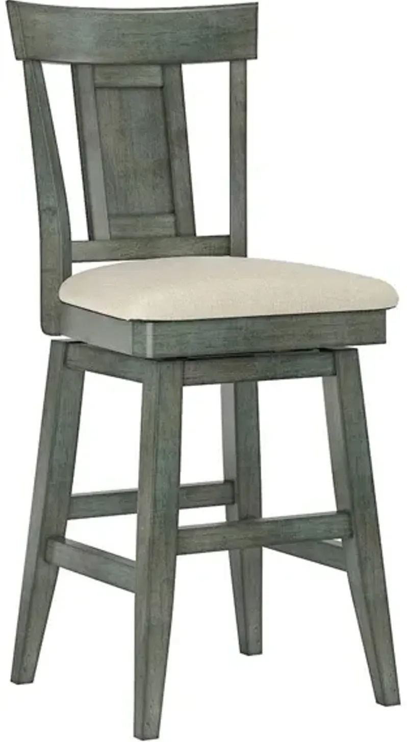 Lakewood Sage Panel Back Swivel Counter Chair