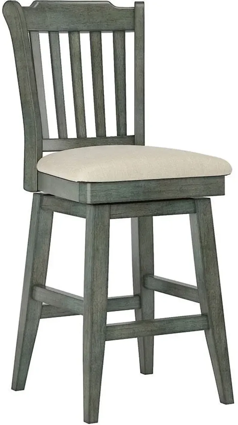 Lakewood Sage Spindle Back Swivel Counter Chair