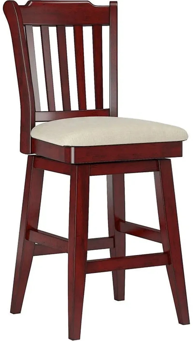 Lakewood Berry Spindle Back Swivel Counter Chair