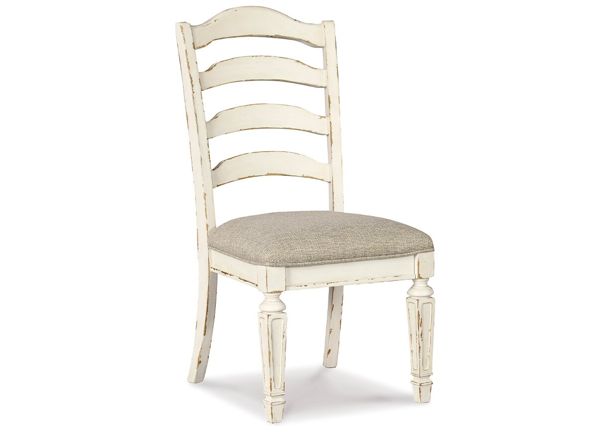 Westbrook White Ladder Back Side Chair