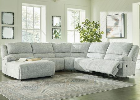 Tamiel 5 Pc. Reclining Sectional W/ Two Armless Chairs & Reclining Chaise (Reverse)