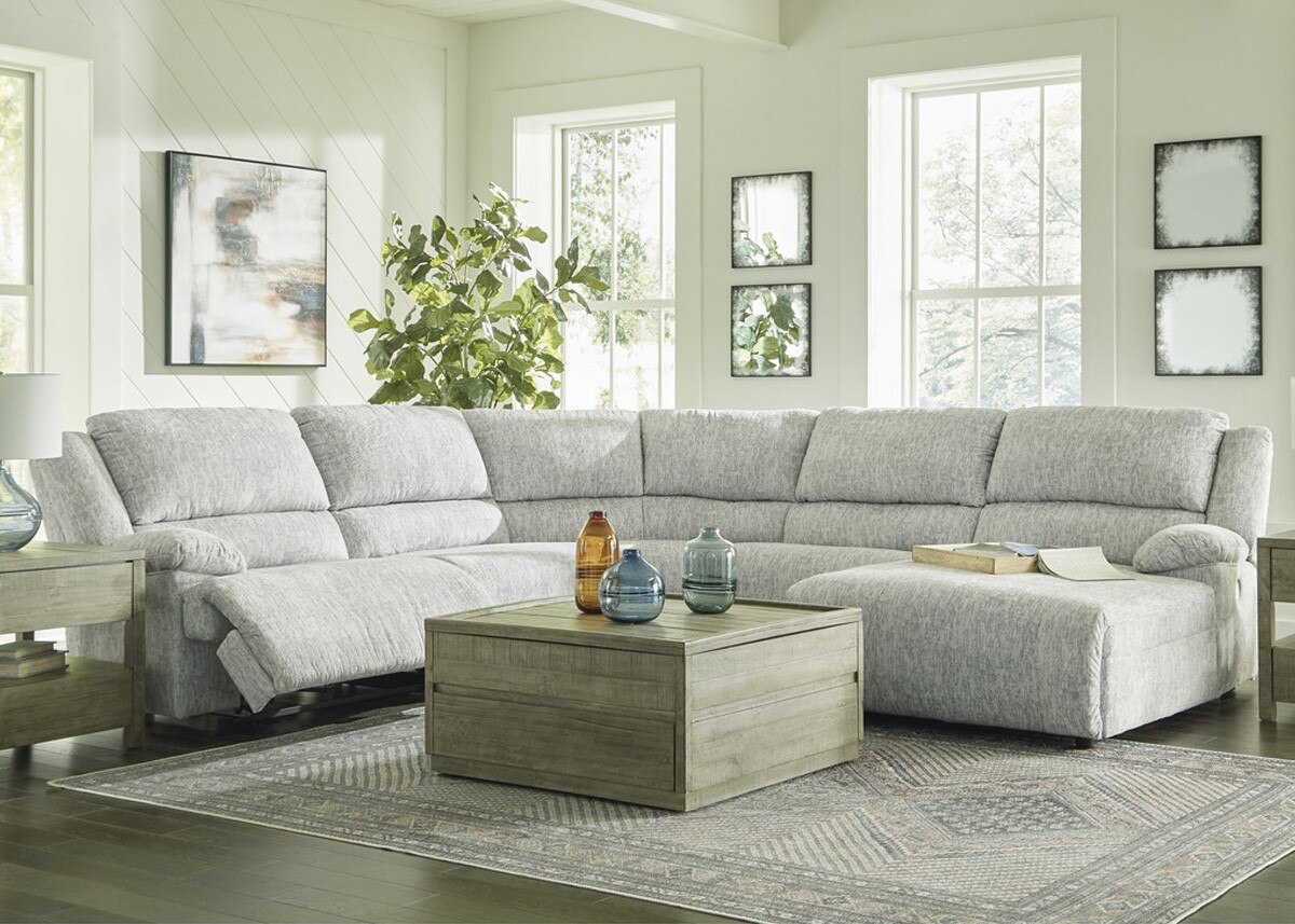 Tamiel 5 Pc. Reclining Sectional W/ Two Armless Chairs & Reclining Chaise