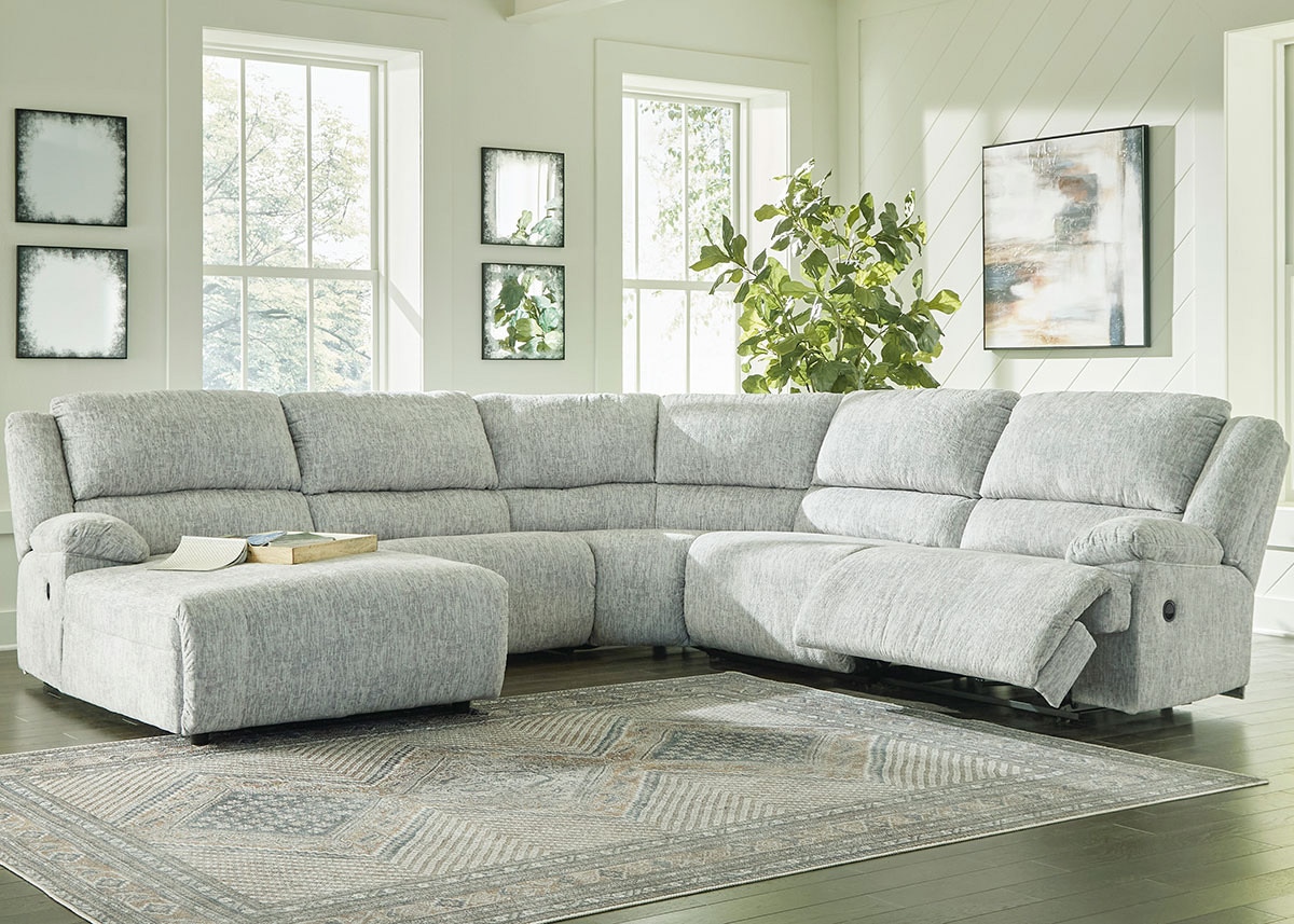 Tamiel 6 Pc. Reclining Sectional  W/ Two Armless Chairs & Reclining Chaise (Reverse)
