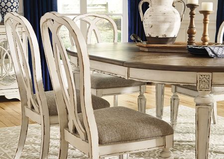 Westbrook White 5 Pc. Dinette W/ Ribbon Back Chairs
