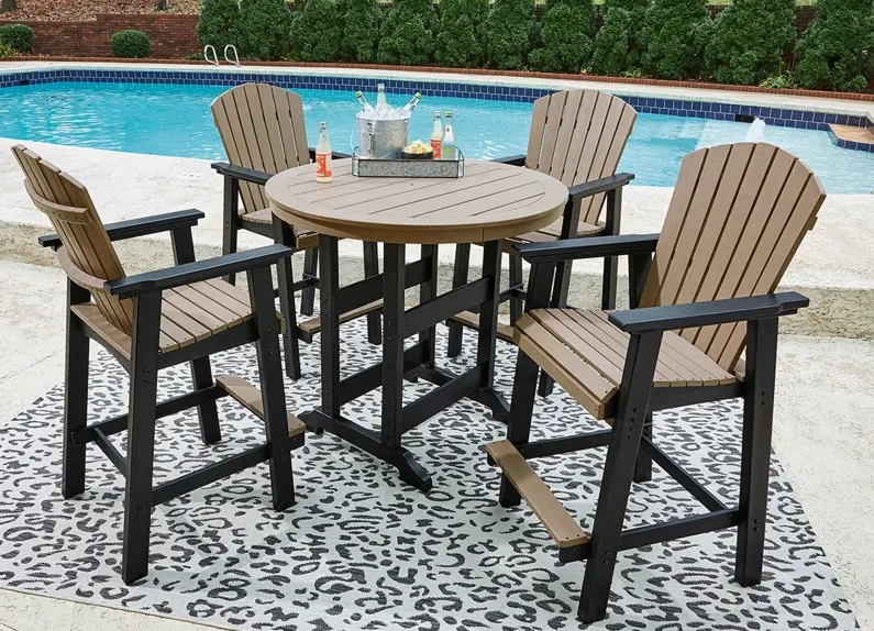 Yellowstone 5 Pc. Outdoor Bar Height Set