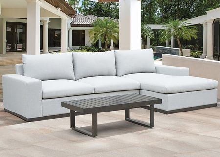 Wabasso 2 Pc. Outdoor Sectional W/ Coffee Table