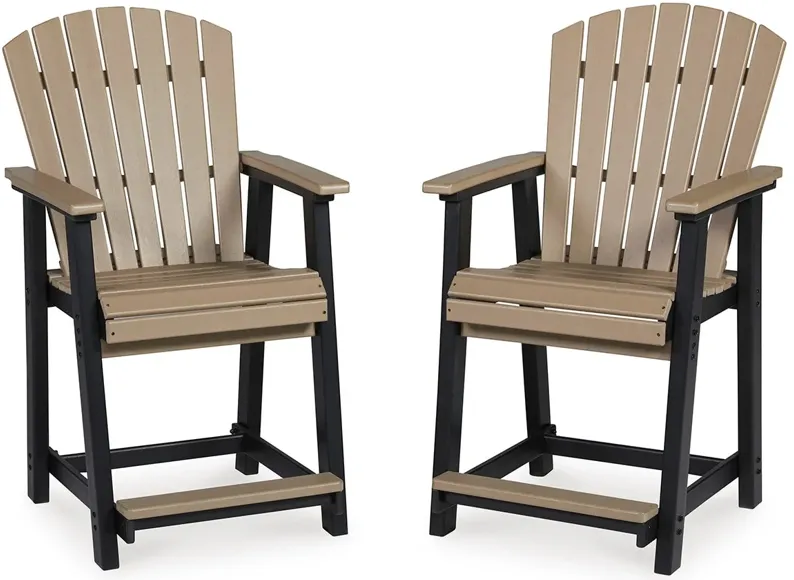 Set of 2 Yellowstone Outdoor Counter Height Chairs