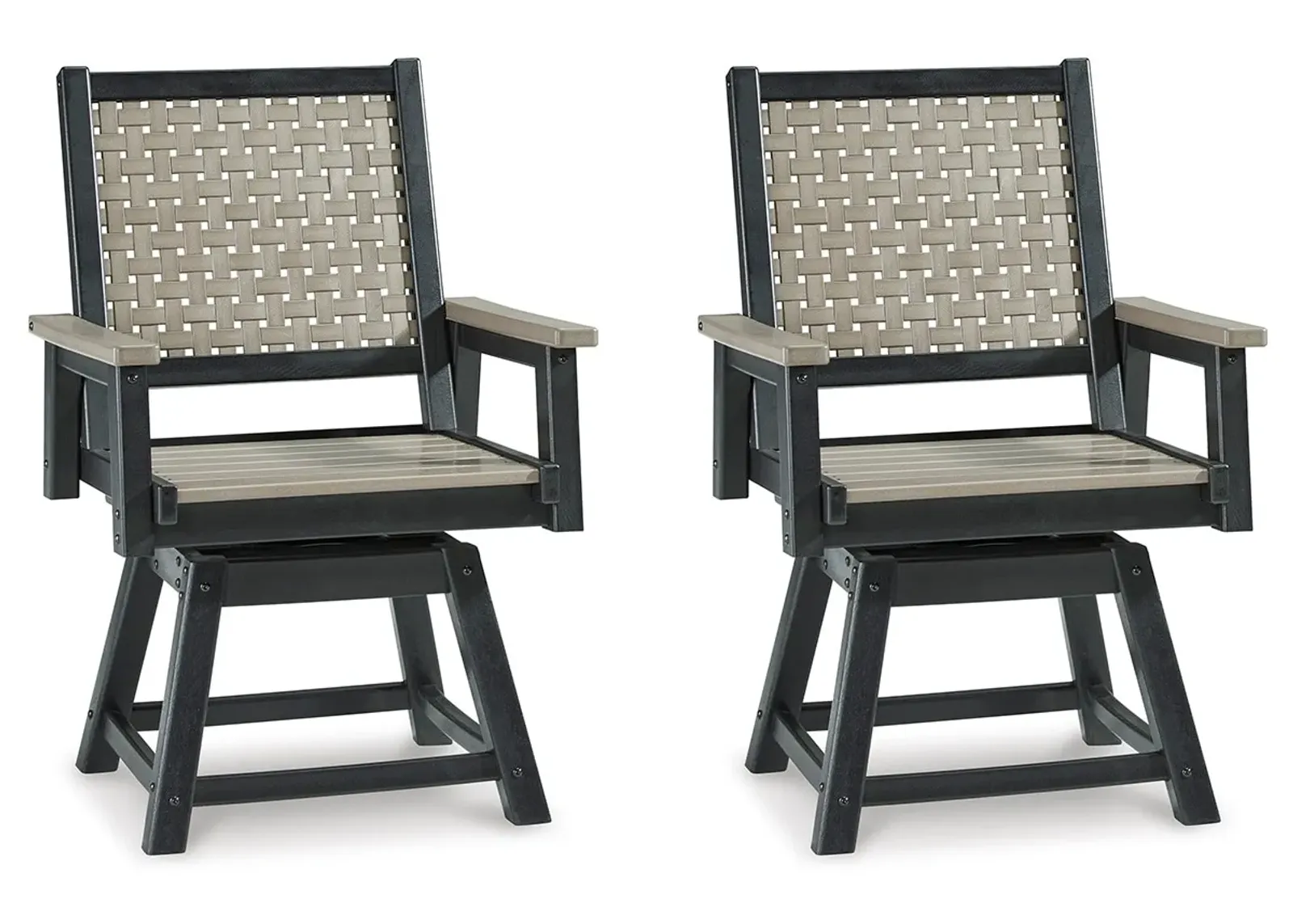 Set of 2 Shawnee Outdoor Dining Swivel Chairs