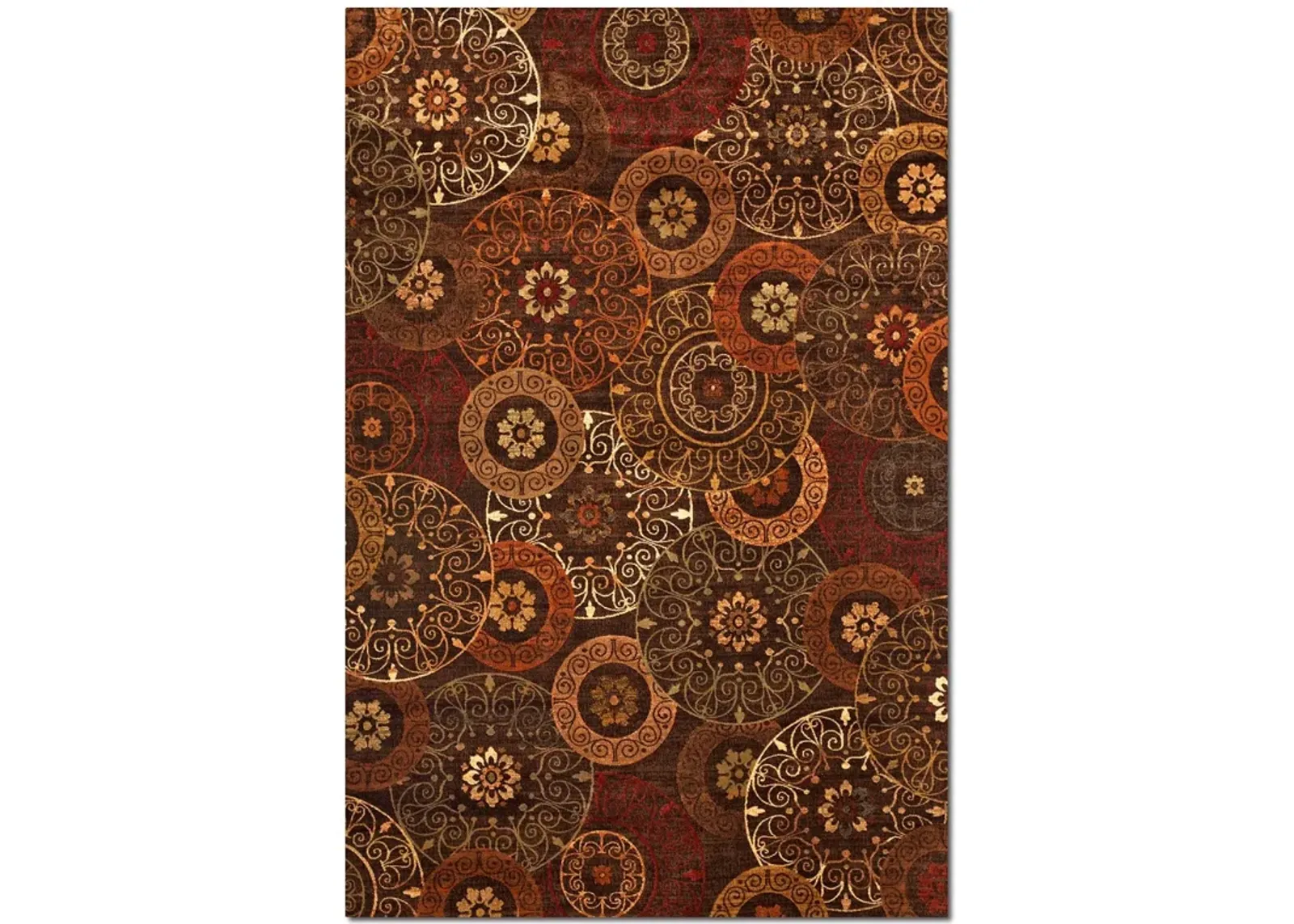 Sonoma Tyler 8' x 10' Area Rug - Red and Chocolate