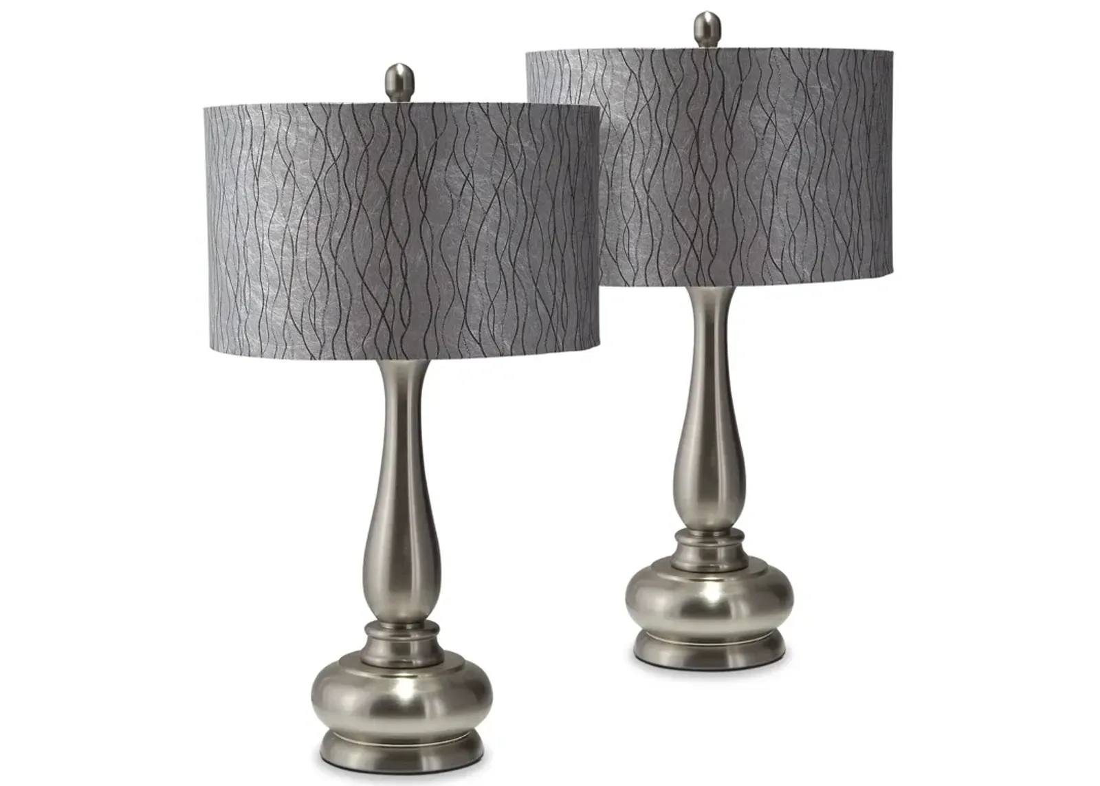 Metal 27" Table Lamp Set