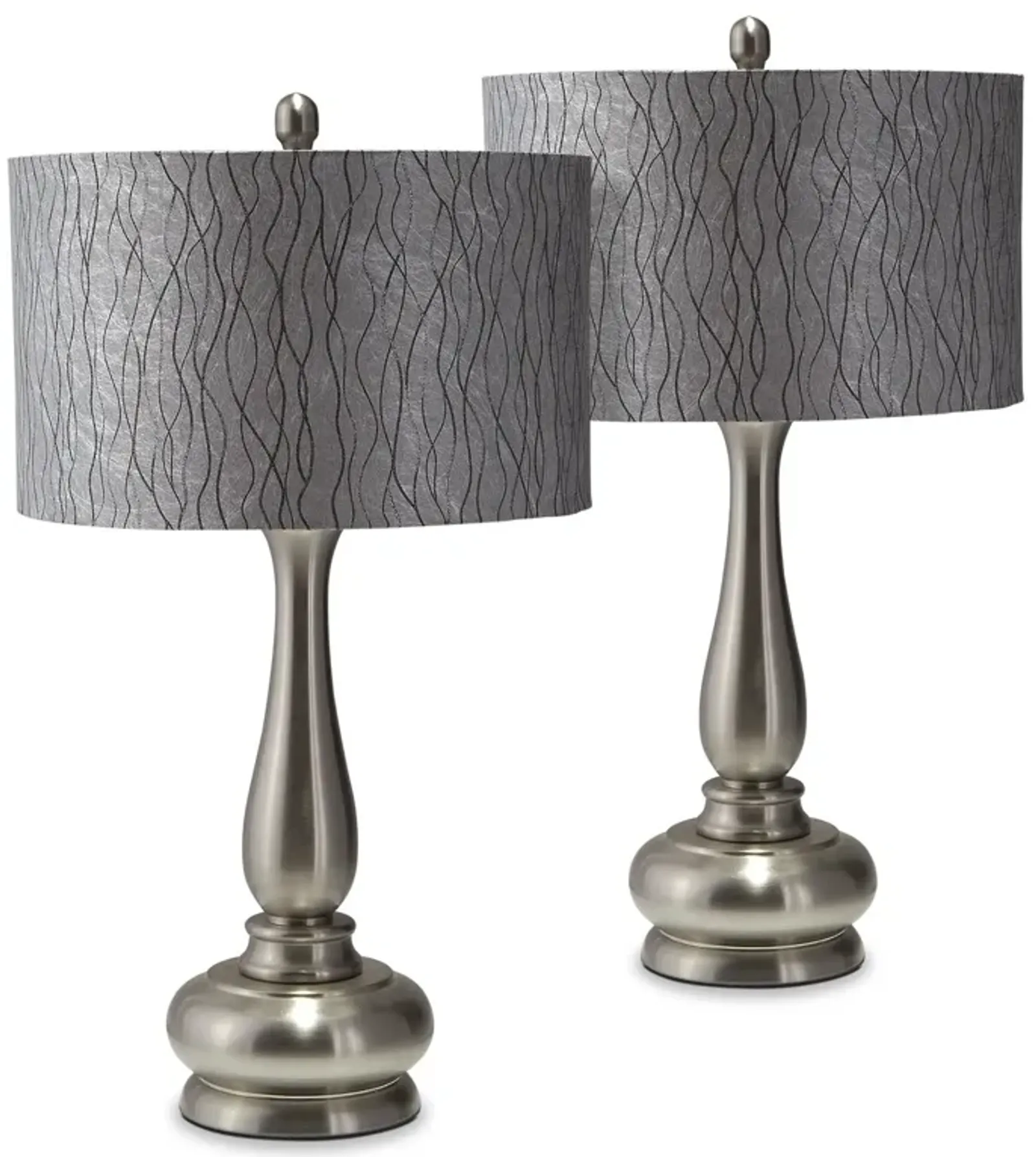 Metal 27" Table Lamp Set