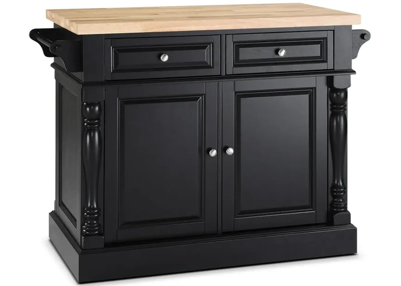 Warren Kitchen Island - Black