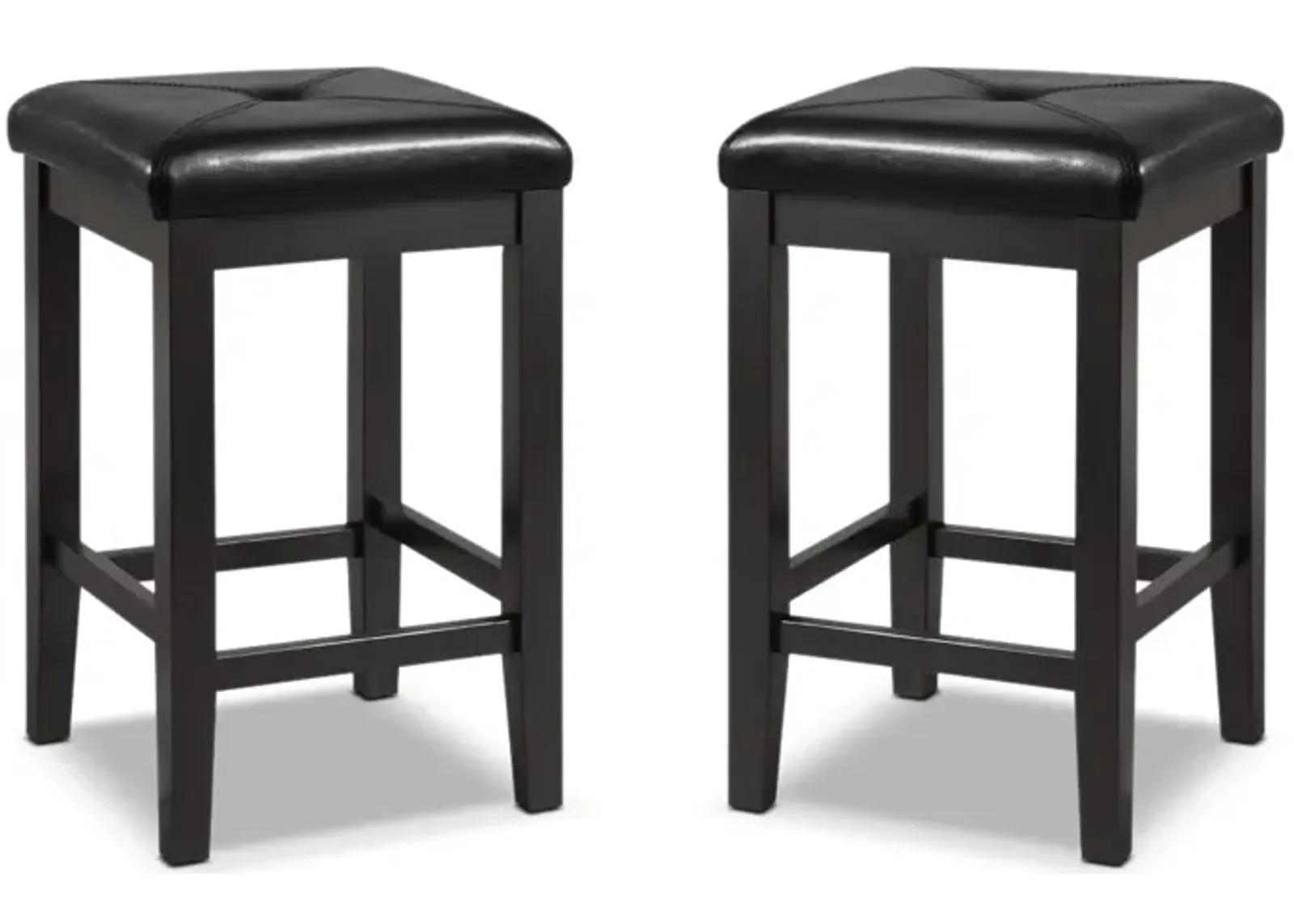 Bodega Set of 2 Counter-Height Stools - Black