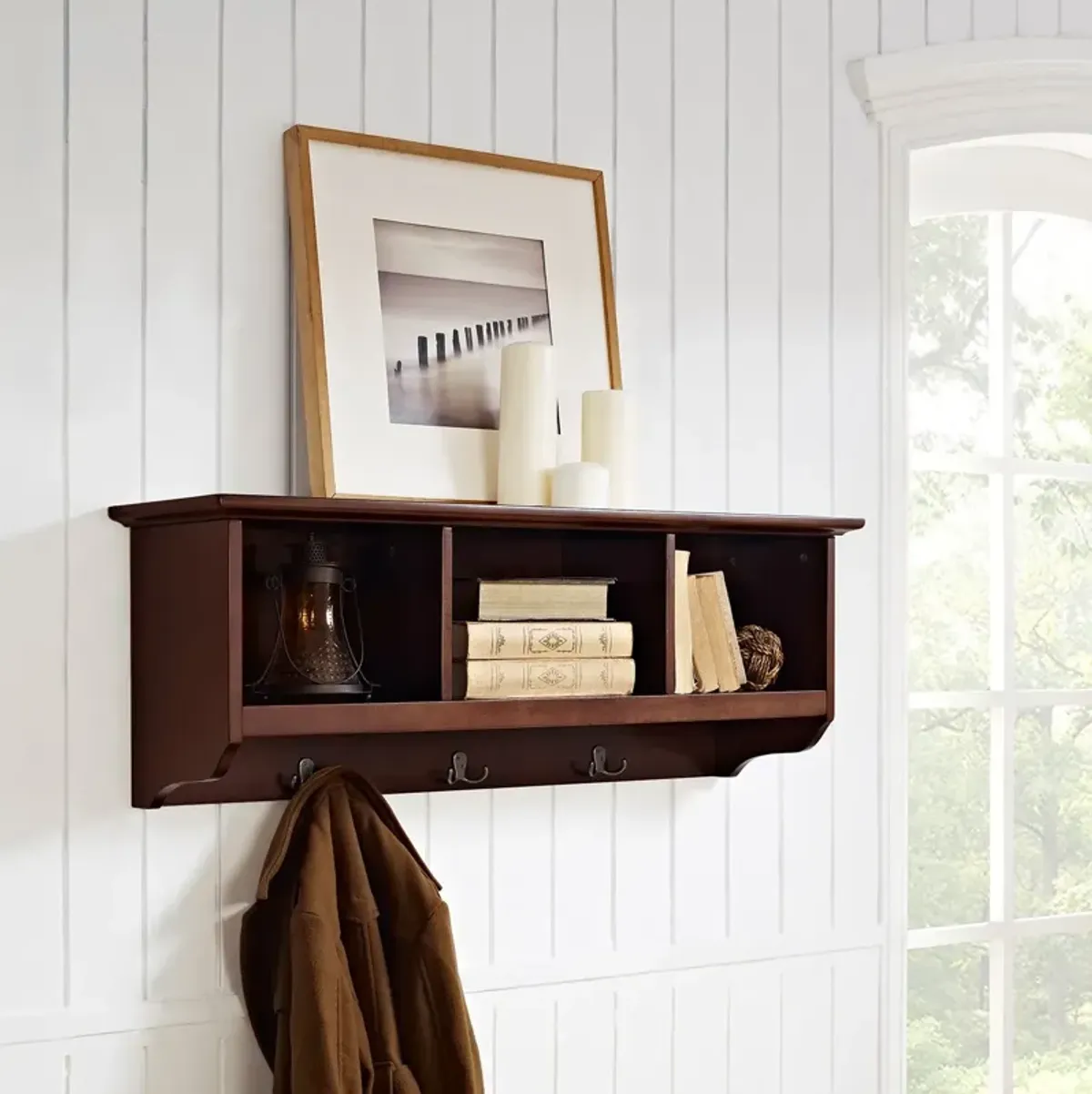 Levi Storage Shelf - Mahogany