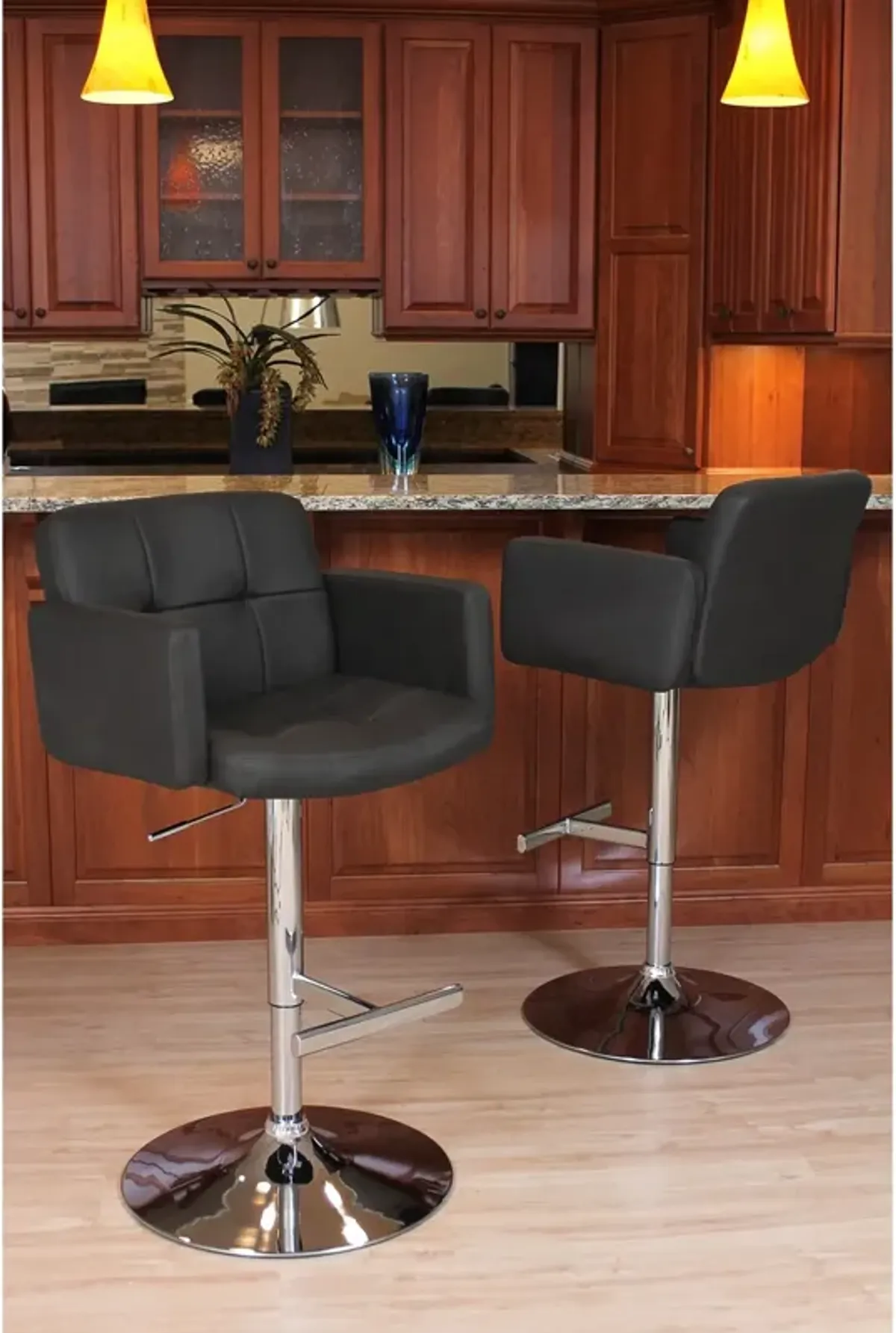 Porter Adjustable Bar Stool - Black