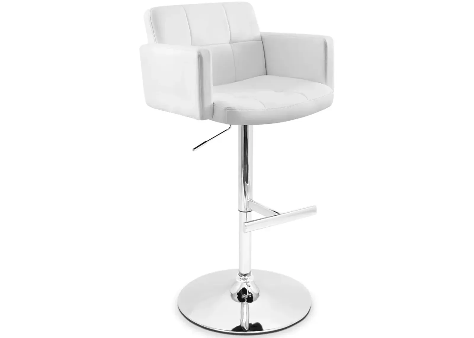 Porter Adjustable Bar Stool - White