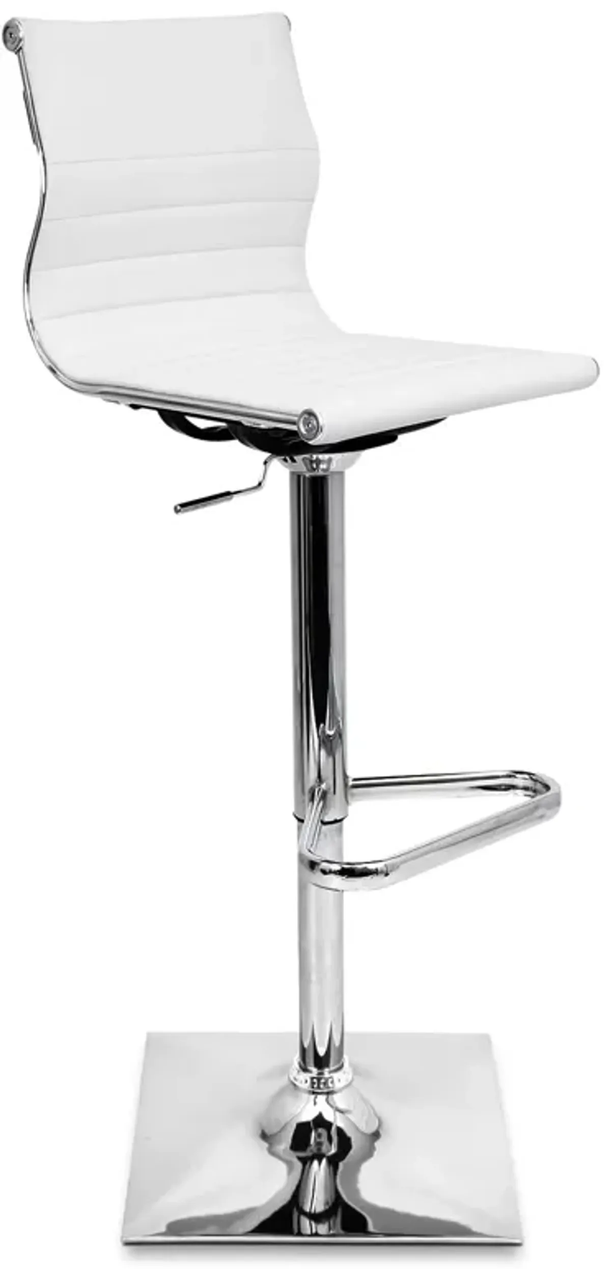 Pierce Adjustable Bar Stool - White