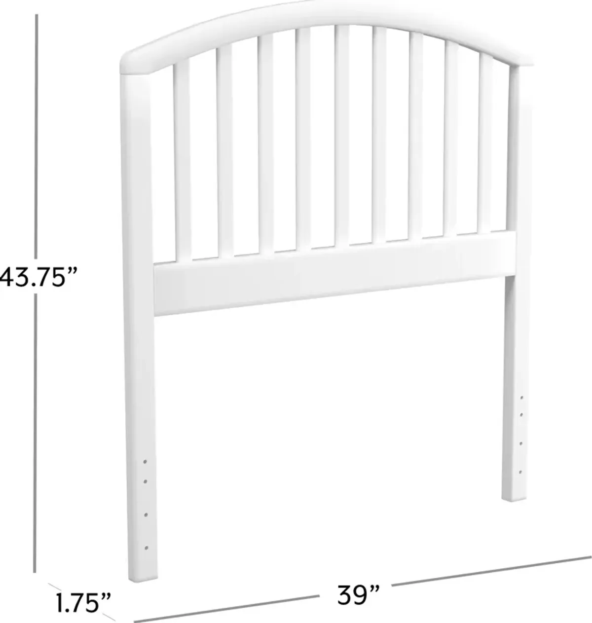 Daliah Twin Headboard - White