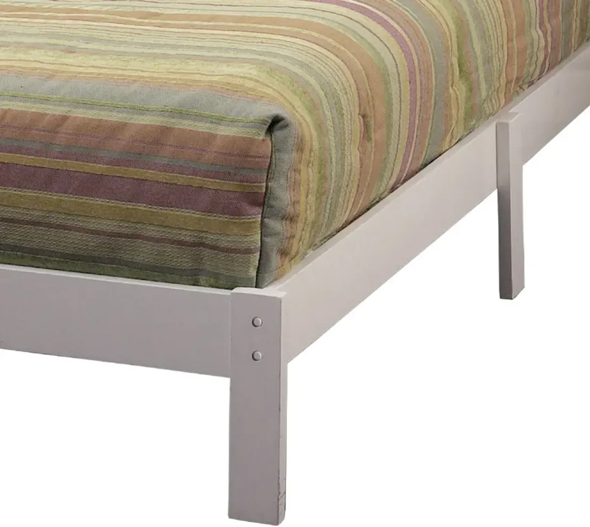 Aiden Platform Twin Bed - White