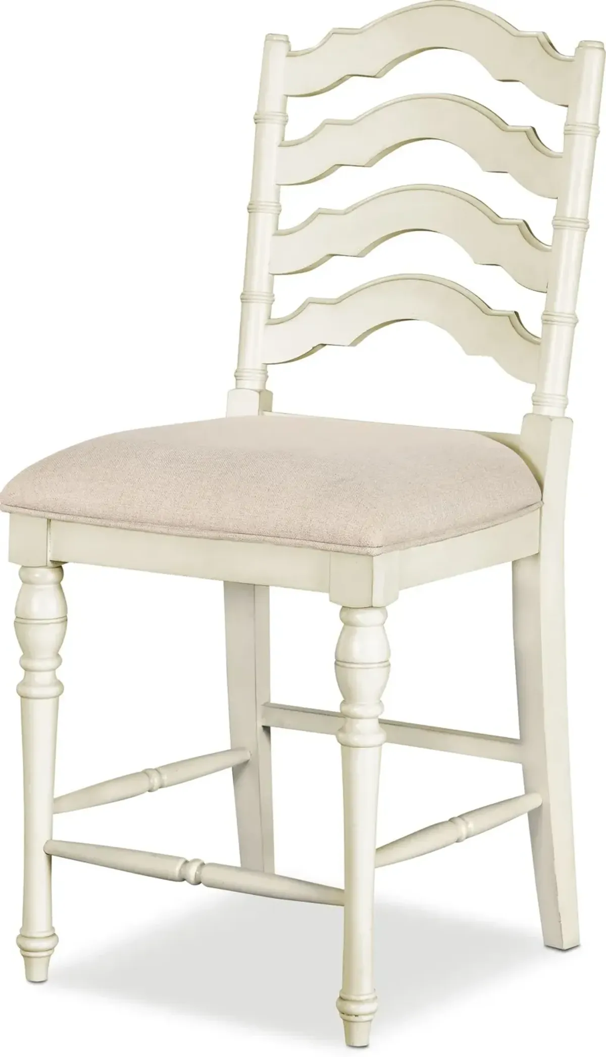 Charleston Counter-Height Stool - White