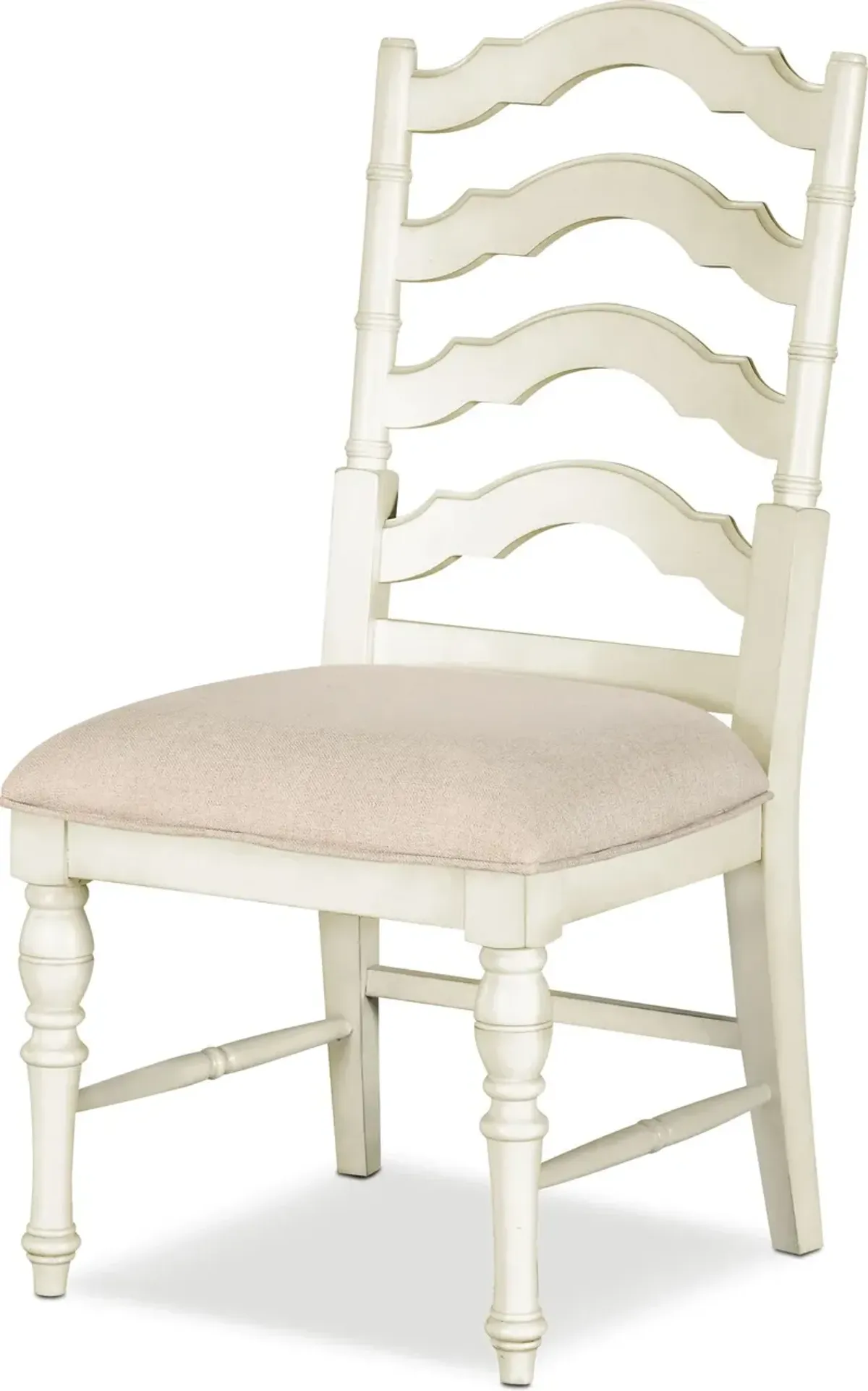 Charleston Round Dining Table and 4 Dining Chairs - White