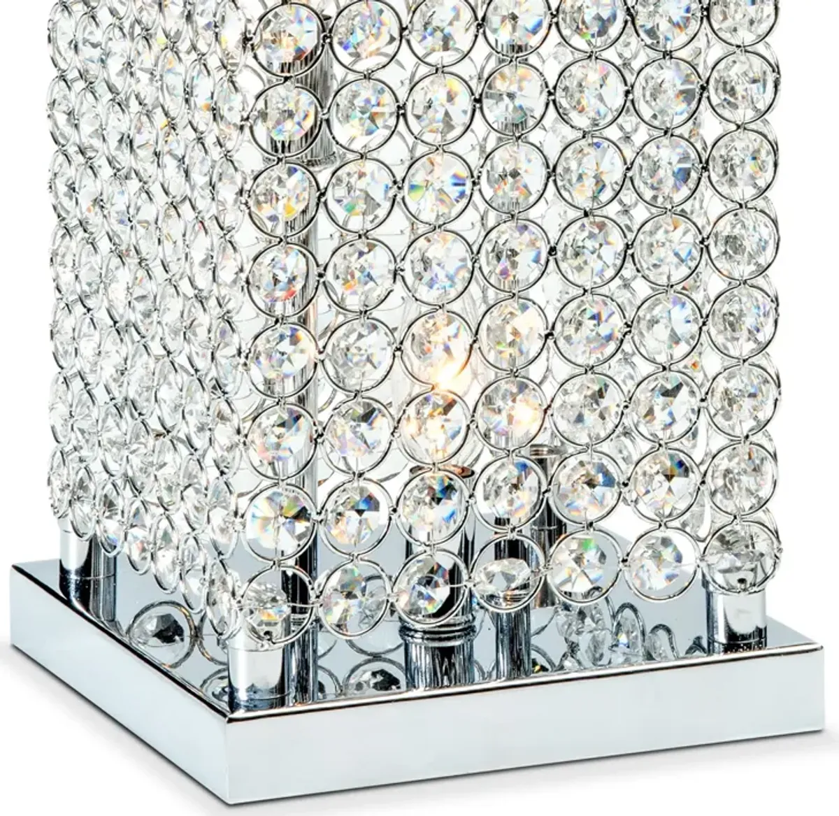 Crystal Tower 20'' Table Lamp