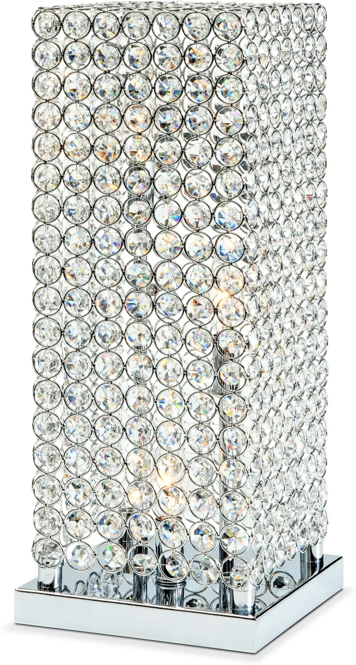 Crystal Tower 20'' Table Lamp