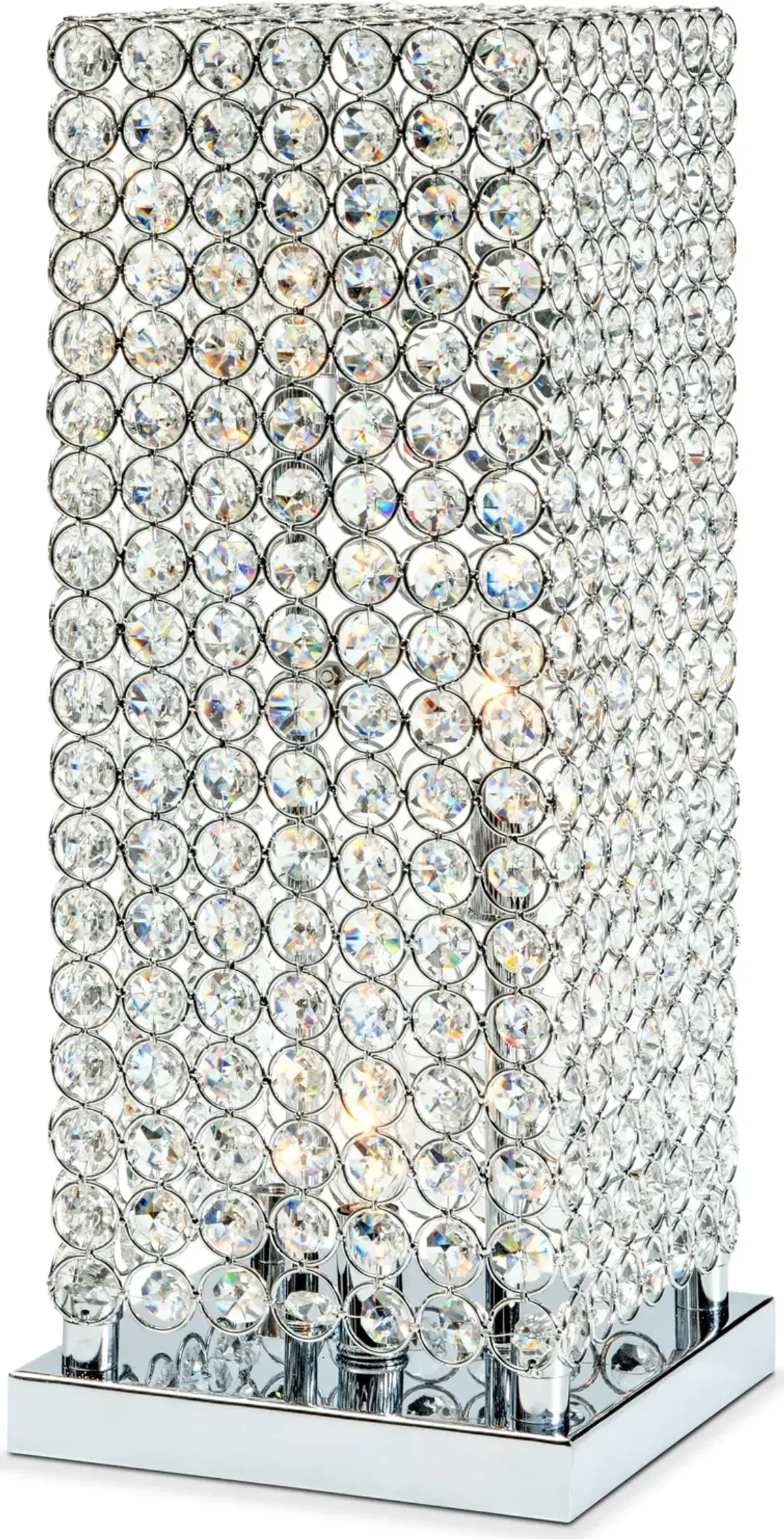 Crystal Tower 20'' Table Lamp