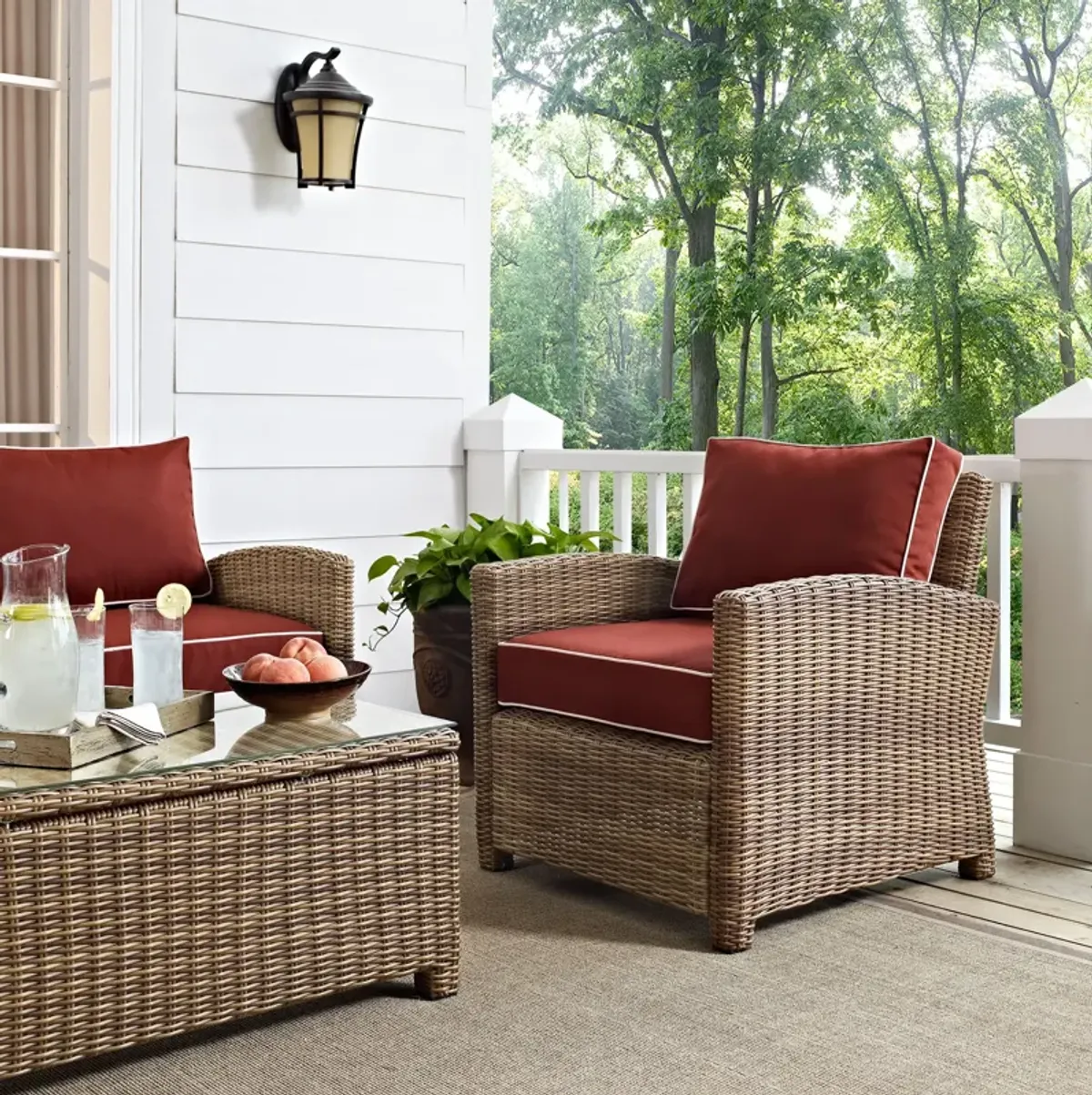 Destin Outdoor Chair - Sangria