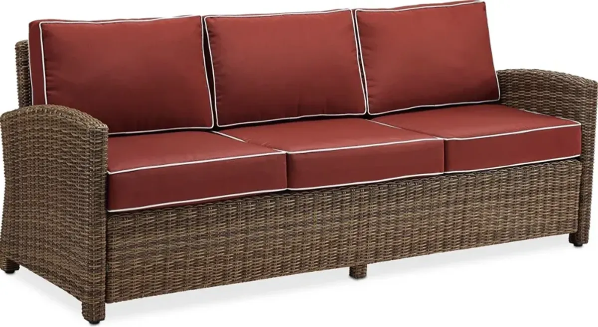 Destin Outdoor Sofa - Sangria