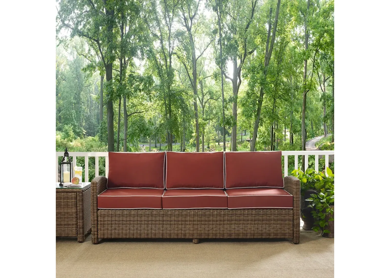 Destin Outdoor Sofa - Sangria