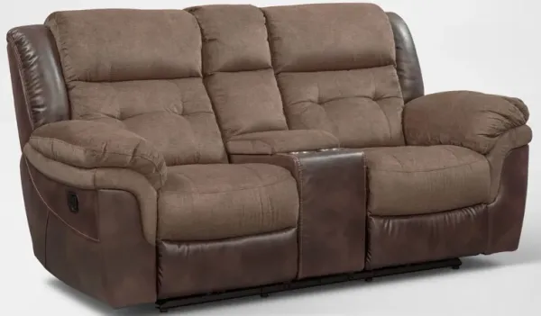 Tacoma Manual Reclining Loveseat - Brown