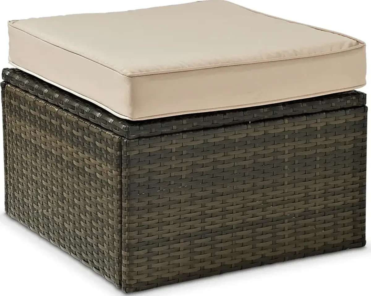 Aldo Outdoor Ottoman - Sand