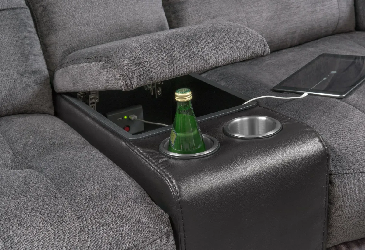 Tacoma Manual Reclining Sofa, Loveseat and Glider Recliner - Black
