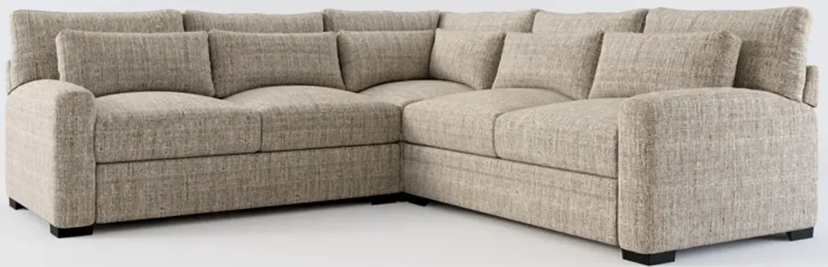 Winston Foam Comfort 3-Piece Sectional - Mason Flint