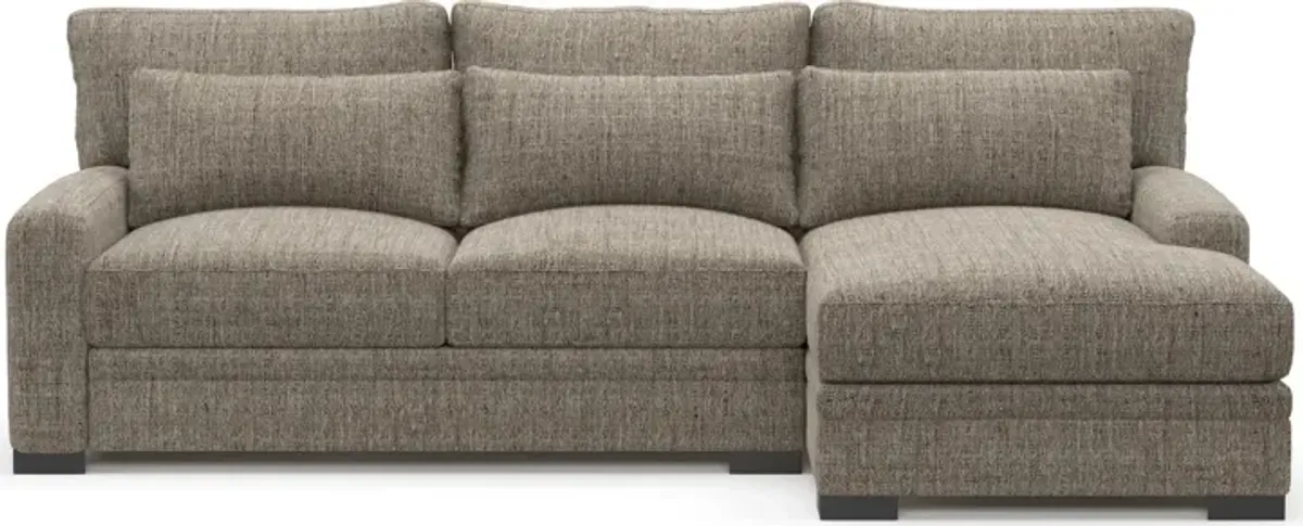 Winston Foam Comfort 2-Piece Sectional with Right-Facing Chaise - Mason Flint