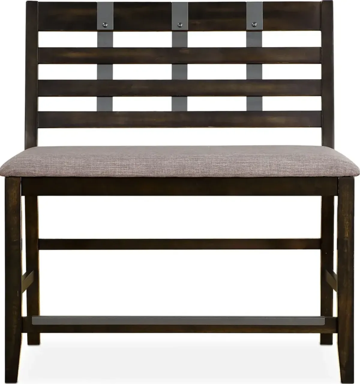 Hampton Counter-Height Bench - Cocoa