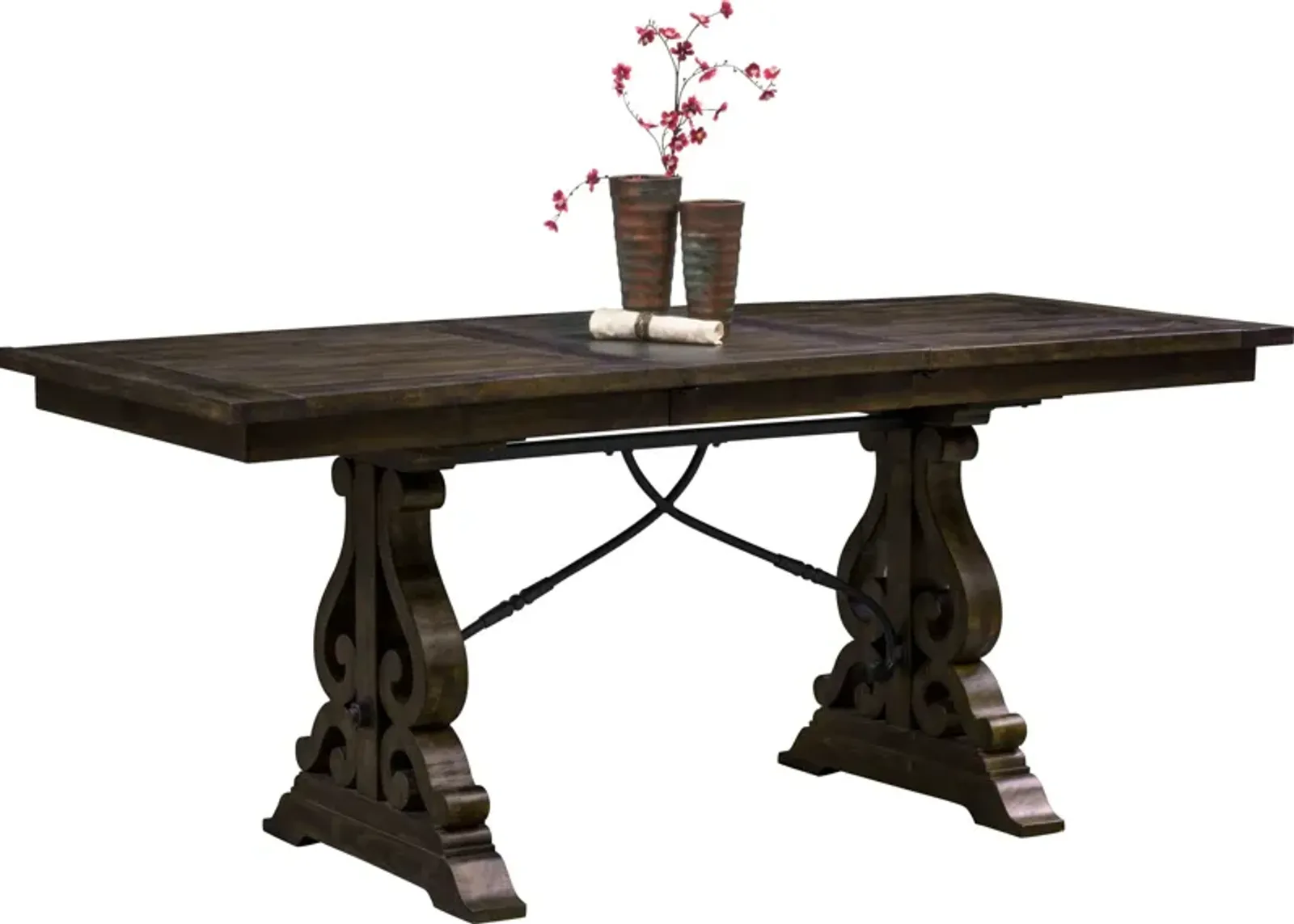 Charthouse Counter-Height Extendable Dining Table - Charcoal