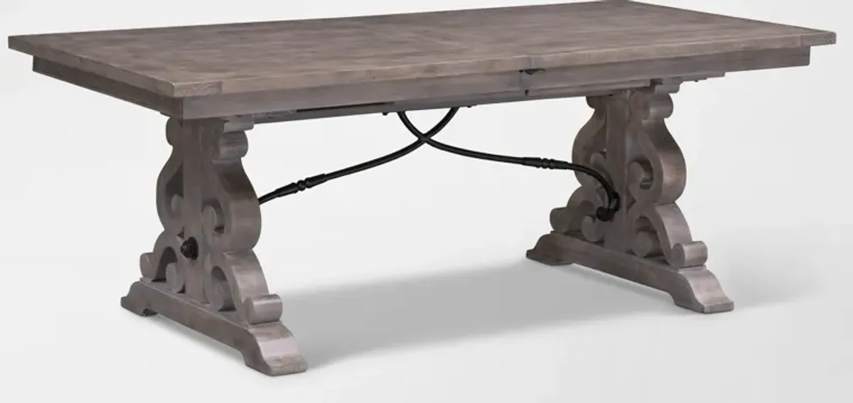 Charthouse Rectangular Extendable Dining Table - Gray