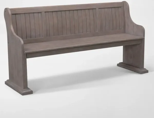 Charthouse Dining Bench - Gray