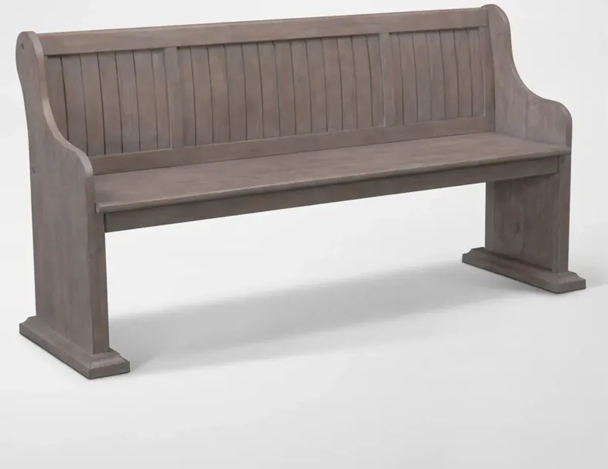 Charthouse Dining Bench - Gray