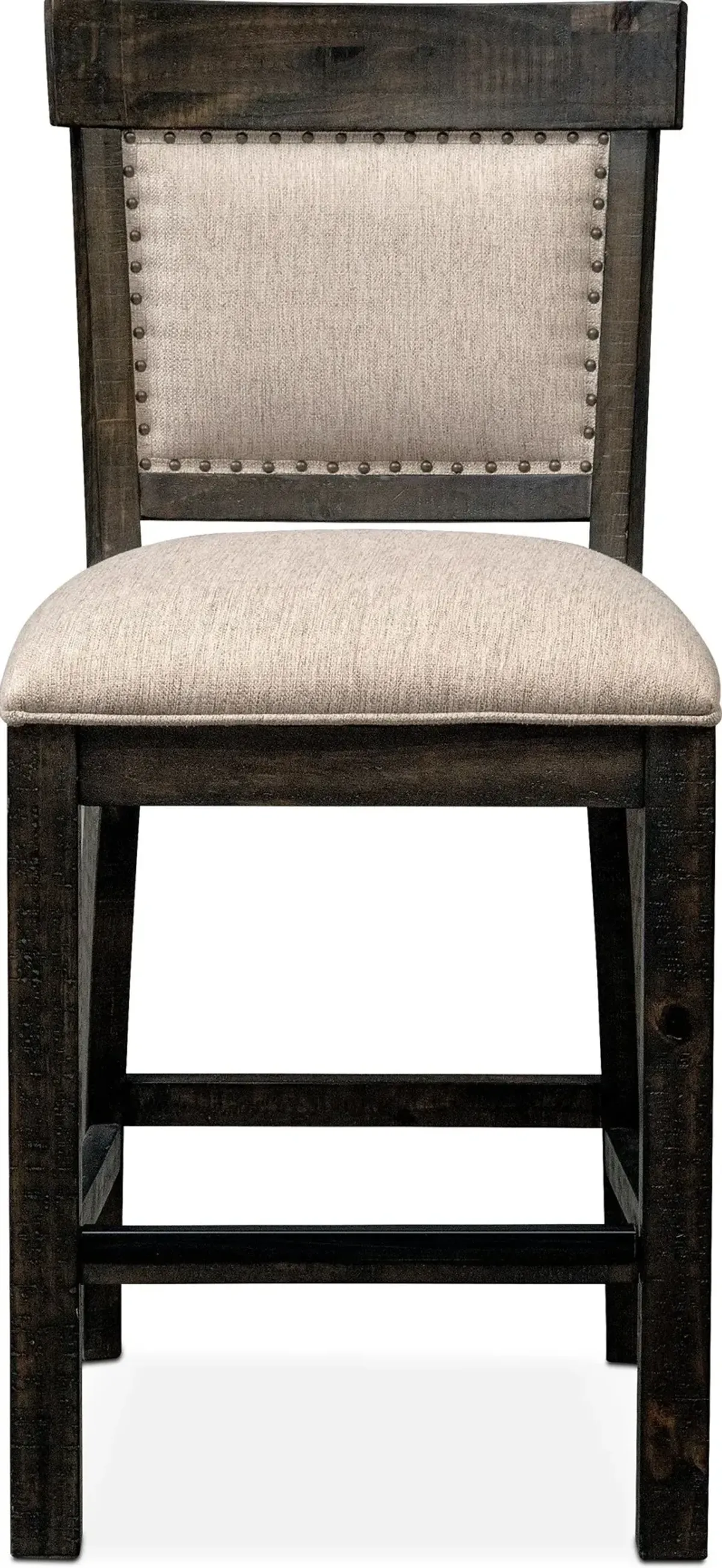 Charthouse Counter-Height Upholstered Stool - Charcoal