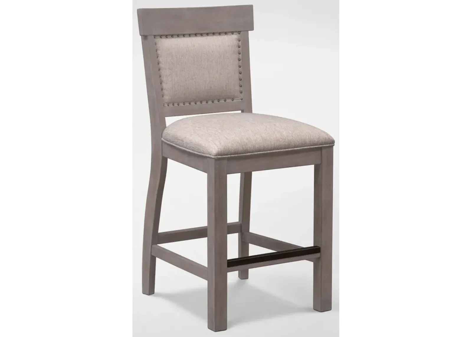 Charthouse Counter-Height Upholstered Stool - Gray