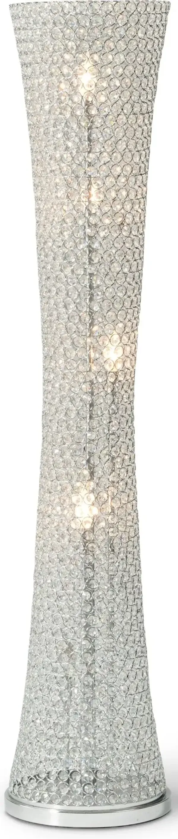 Crystal Curve 55'' Floor Lamp