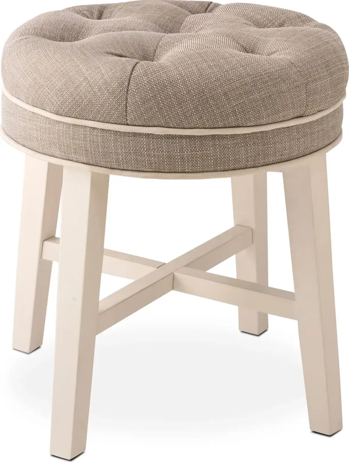 Emma Vanity Stool - Gray